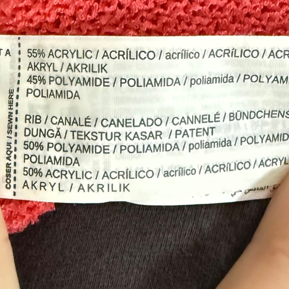 MNG (Mango) Cardigan | Size M/L/ Bright Coral Red Colour - Picture 6 of 6